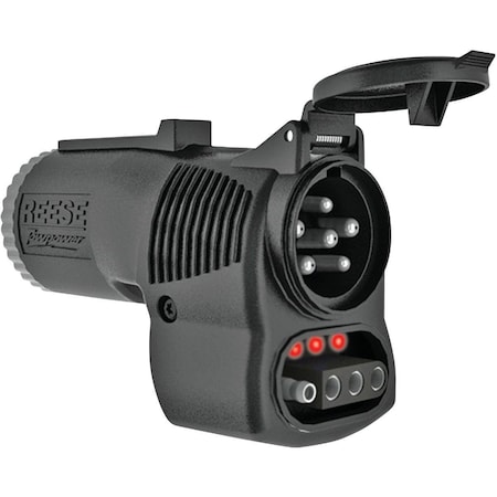 Reese Towpower 7-Blade to 6-Round and 4-Flat Plug-In Adapter 85350